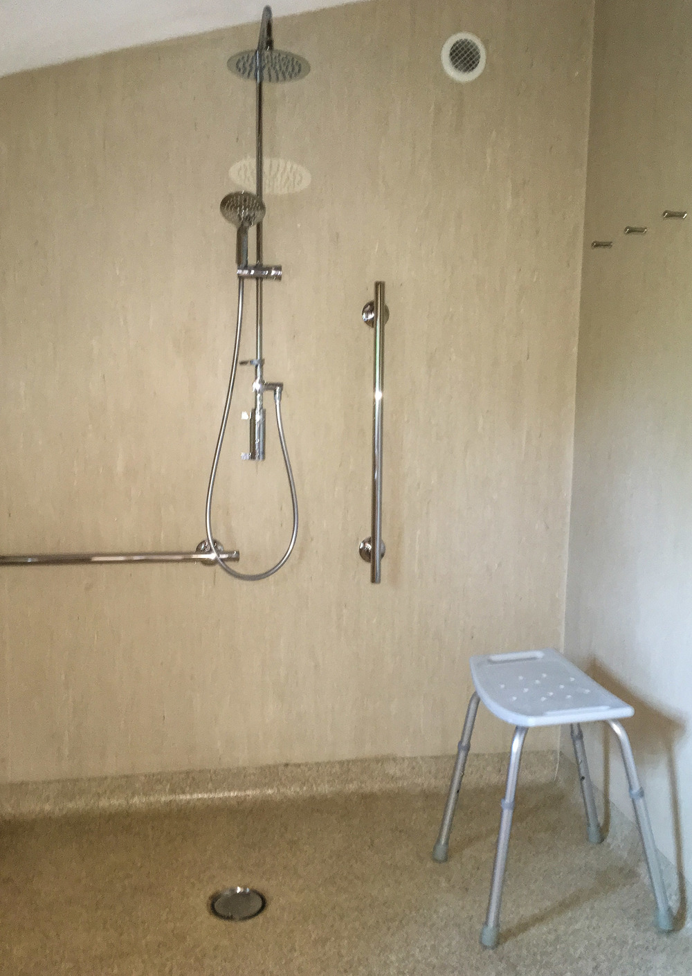 Accessible wet room in the Spa Hall