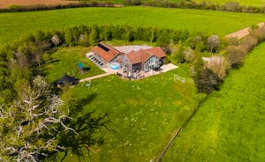 Ham Bottom sits on its own in a two acre plot at the end of a track with wonderful countryside views