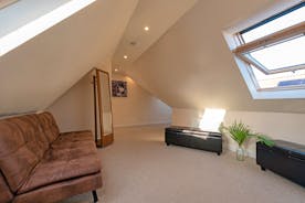 Thorncombe - The mezzanine area has an optional extra sofa bed for 1 (extra charge)