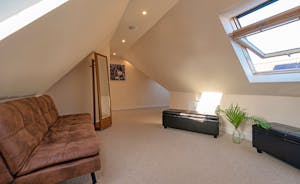 Thorncombe - The mezzanine area has an optional extra sofa bed for 1 (extra charge)