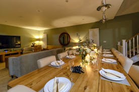 Crowcombe: Soft lighting sets the scene for a celebration feast
