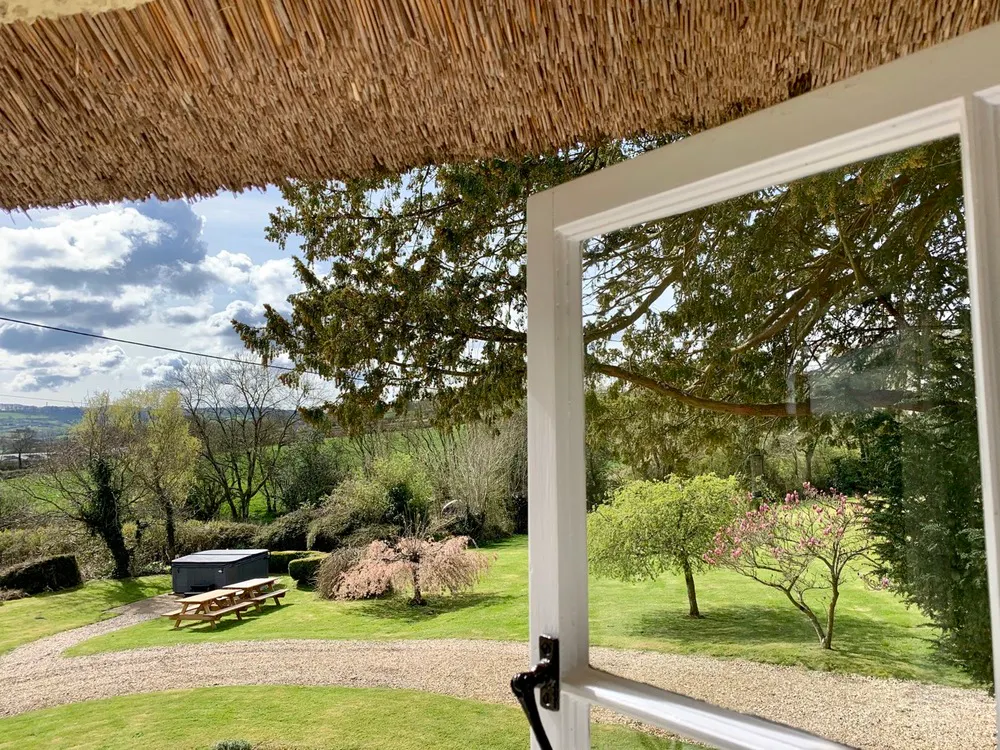 Thatched roof at Stonehayes