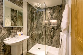 Kingshay Barton - Bedroom 2 (Downclose) has a snazzy en suite shower room