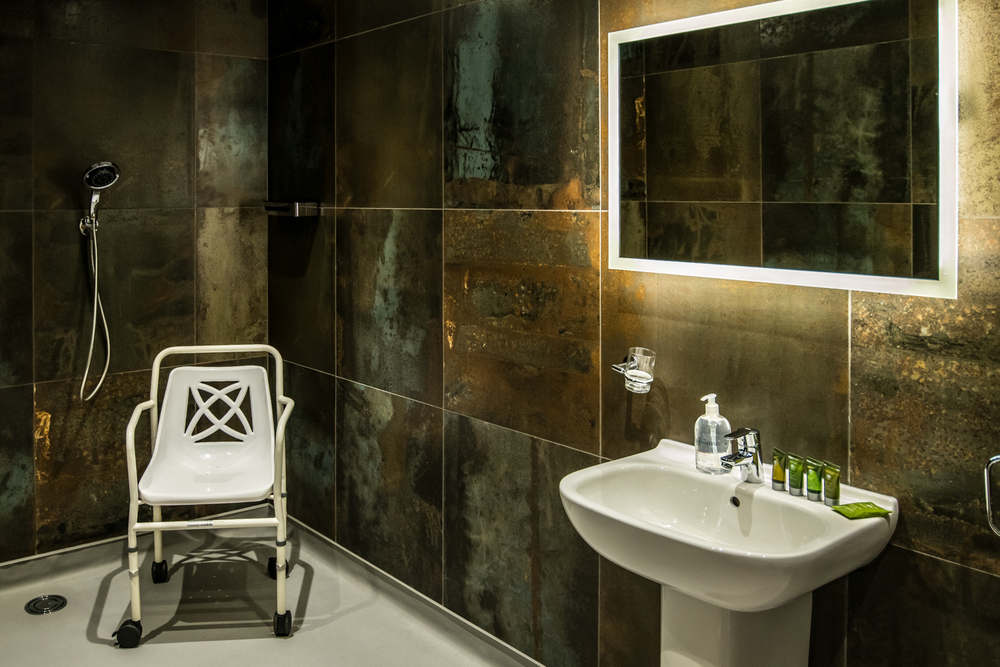 Bedroom 1 in Churchill with a wet room for easy accessibility