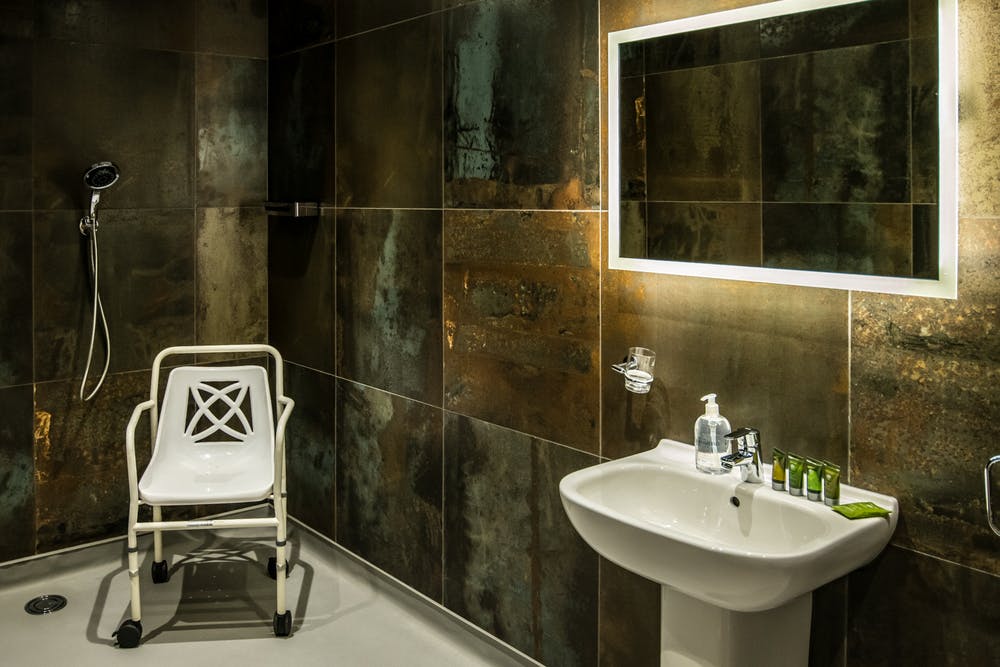 Bedroom 1 in Churchill with a wet room for easy accessibility