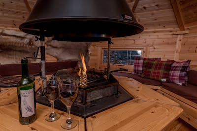 Inside Foxhill Lodge's BBQ hut