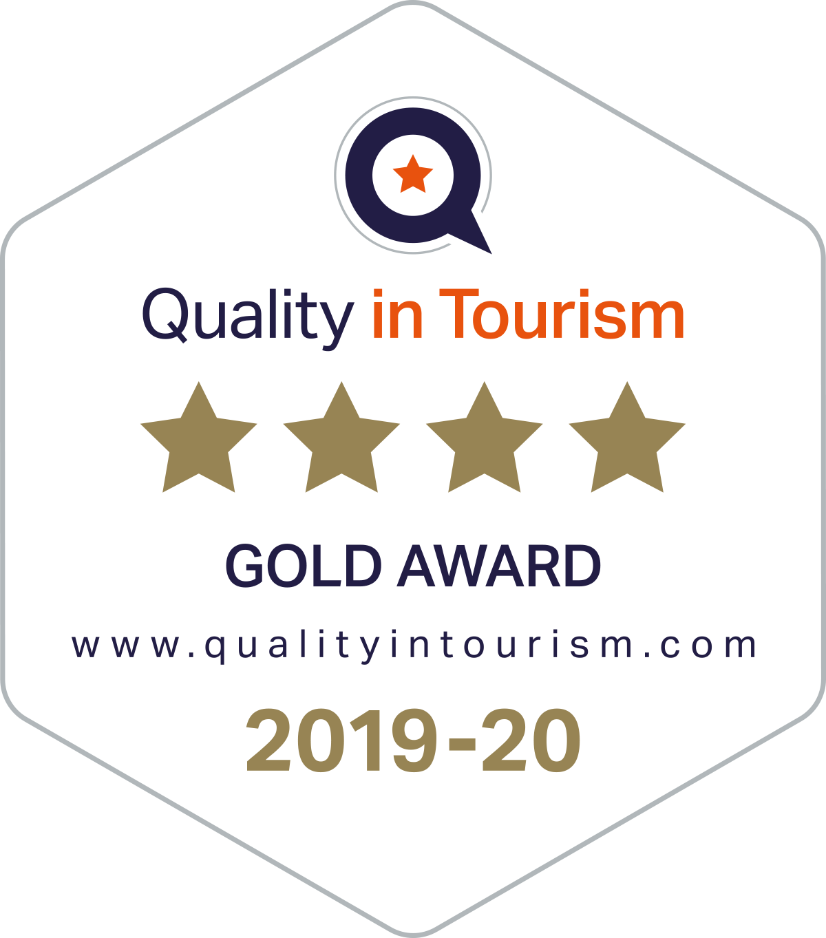 Quality in Tourism - Gold Award