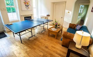 Sandfield House - The spacious hallway has ping-pong - and room for spectators