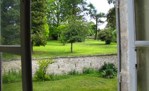 One view of the front garden from the house