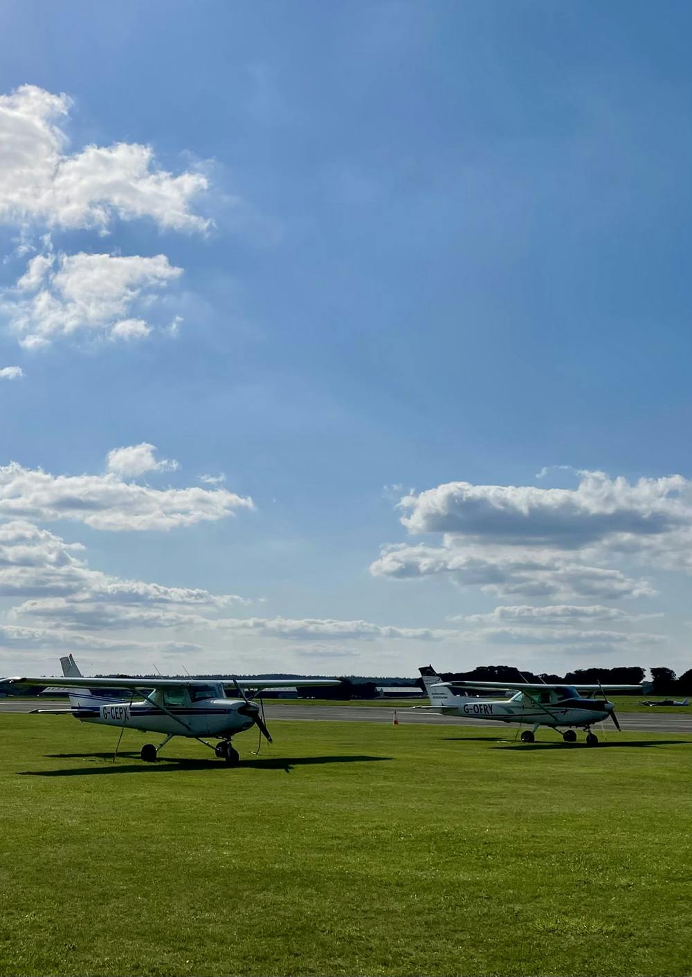 Two planes side by side at Dunkeswell Airfield