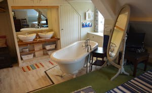 Integral Bath and Basins in Master Bedroom 