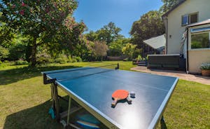 Babblebrook - The gardens are idyllic, with a hot tub, outdoor table tennis, lawn games and a river running along the boundary