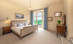 Wonham House - Bedroom 2: period charm and elegance