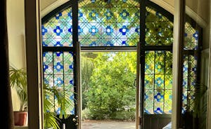 Stained Glass in the Porch