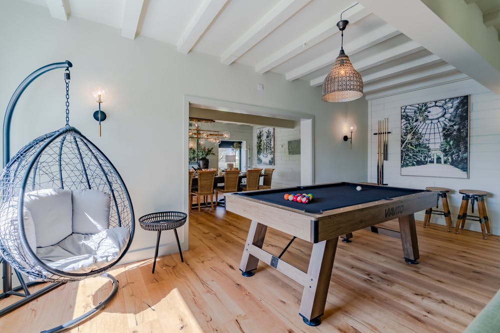 Games room at The Island in Oxfordshire