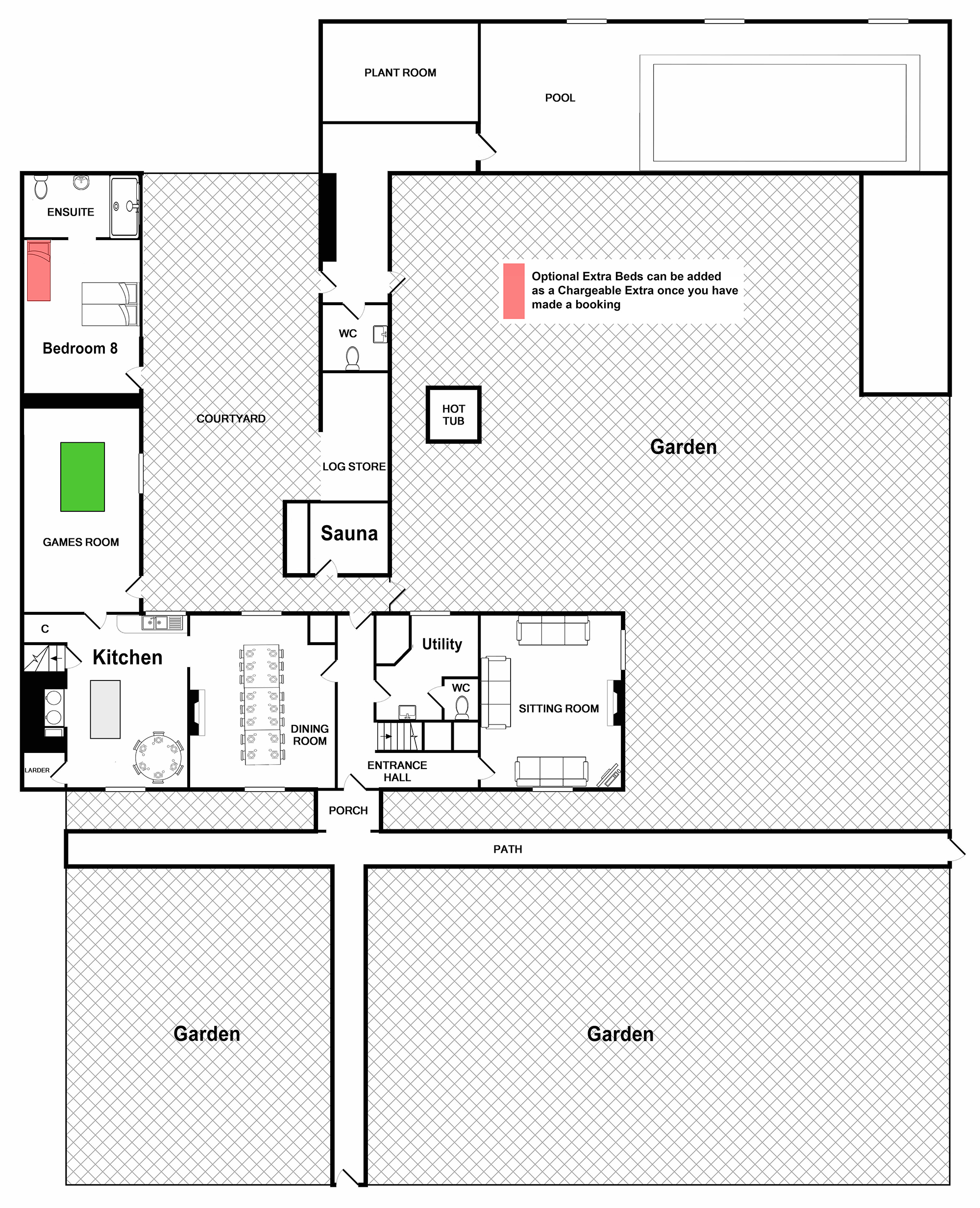 Floorplans Pound Farm Somerset Sleeps 12