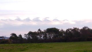 Stratocumulus fluctus clouds at Bodfan, Anglesey