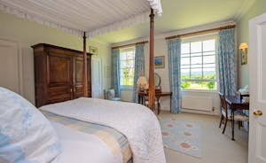 Asham House - Bedroom 1: Wonderful views to wake up to