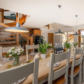 Ramscombe - There's a big dining table for happy celebration feasts Ramscombe - There's a big dining table for happy celebration feasts
