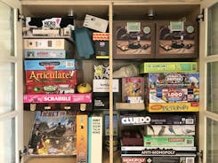 Large selection of games should rain stop play !