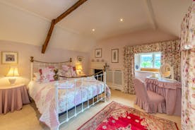Lower Leigh - The Victorian bedroom is full of traditional country charm