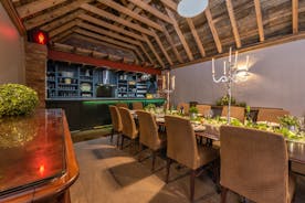 Boogie Barn: At the end of the open plan living space is the kitchen/bar