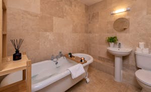 Thorncombe - Fill with bubbles - and relax! Fabulous roll top bath in the en suite for Bedroom 2