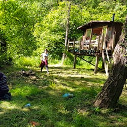 Daytime Exclusive access to the riverside woodlands and firepit