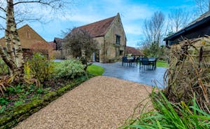 Kingshay Barton - A large patio and 2 acres of grounds to play in