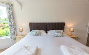 Culmbridge House - Bedroom 2: China blue and white to compliment the neutral tones