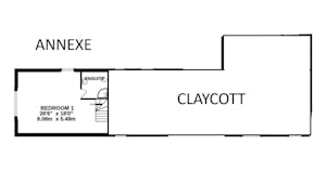 Annexe floorplan (upstairs)