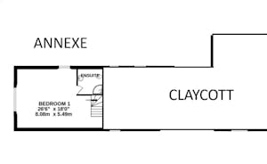 Annexe floorplan (upstairs)