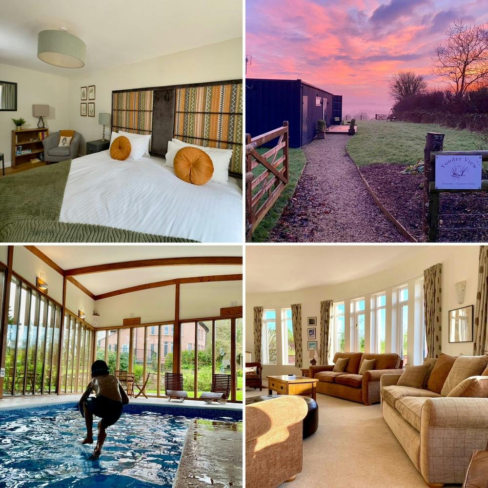 Photo collage from all three properties