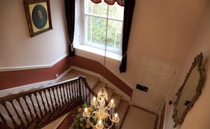 Cobbleside - A wide staircase, twinkling chandelier - what a lovely descent! 