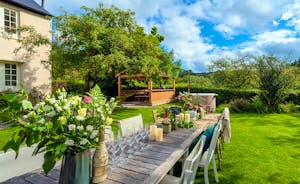 Pitsworthy - On warmer days the garden makes a delightful setting for outdoor dining