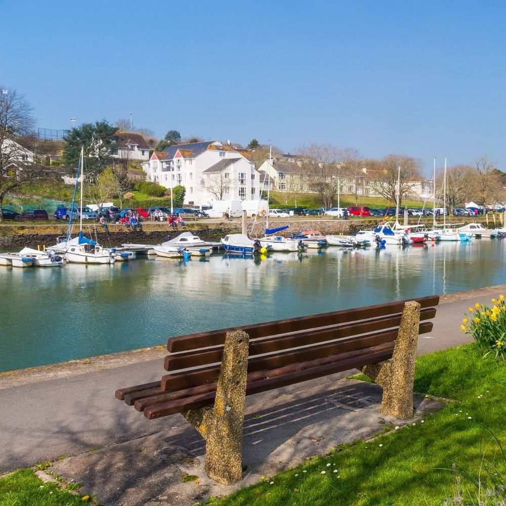 Stunning bench view of Kingsbridge sea and other nature areas