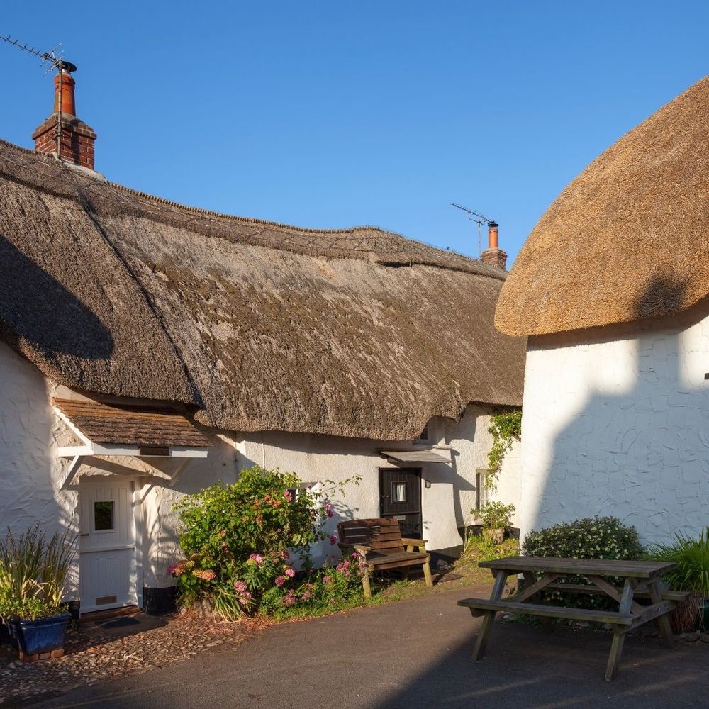 Village houses in the quiet, peaceful village of Malborough 