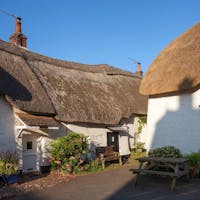 Village houses in the quiet, peaceful village of Malborough 