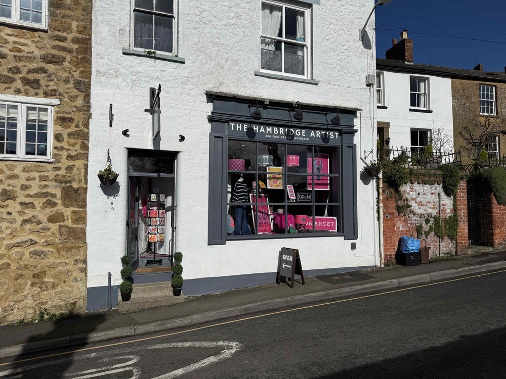 the hambridge artist in ilminster packed with prints and homeware