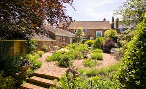 Cobbleside - The beautiful landscaped garden has a wonderful old fashioned charm, with brick pathways and a herb terrace