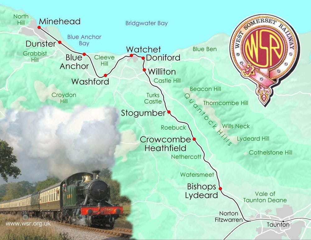 Stations along the West Somerset Railway Line