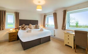 Orchard View - Bedroom 1: With glorious country views and a fabulous en suite bathroom