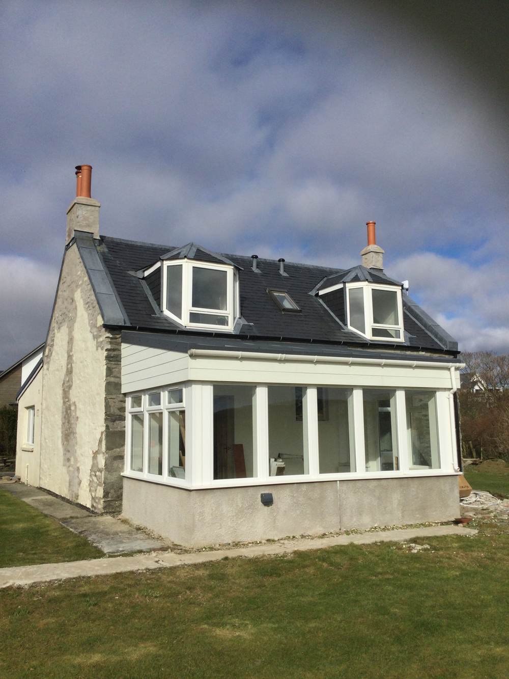 Seaview Cottage beginning to take shape