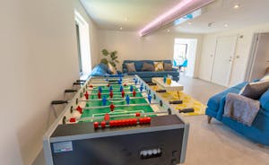 Shires - The house has a football table and a pool table