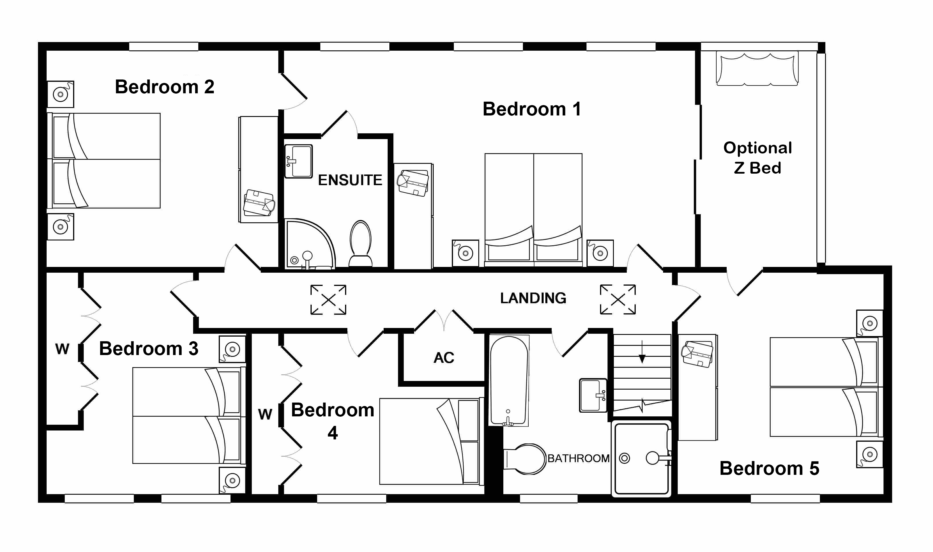 Floorplans Dancing Hill Somerset Sleeps 12