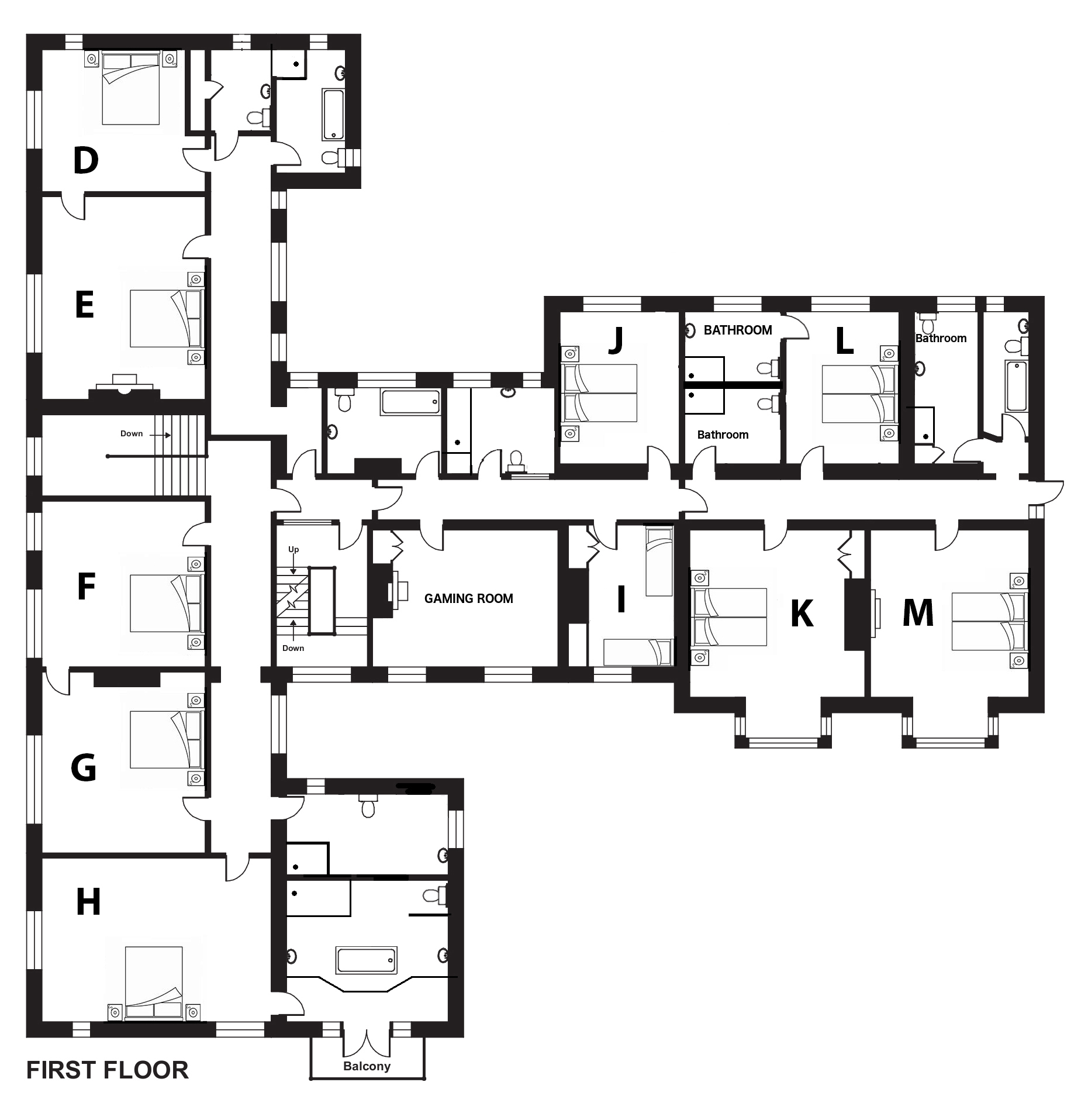 Floorplans Bossington Hall Somerset Sleeps 12