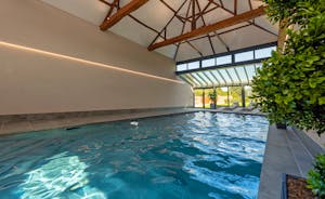 Churchill 20 - The heated pool takes centre place in the private spa hall