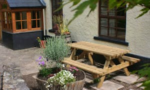 Chill out with family and friends on the terrace at The Anchor, Forest of Dean, Gloucestershire  www.bhhl.co.uk
