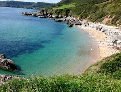 Dog friendly walk from Lamacraft Farm to Mattiscombe Sands