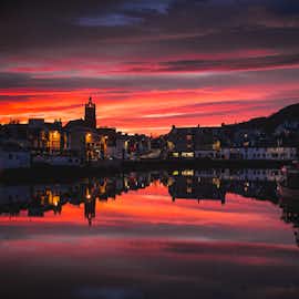 Tarbert in the evening light Tarbert in the evening light